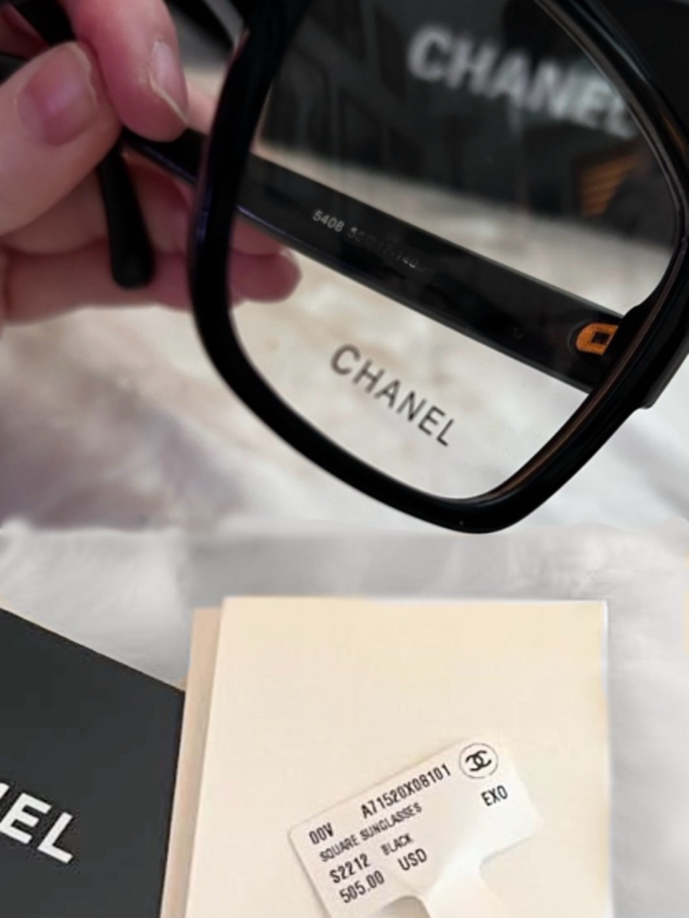 CHANEL Acetate Square Protective Screen Eyewear Model 5408 - Picture 7 of 15